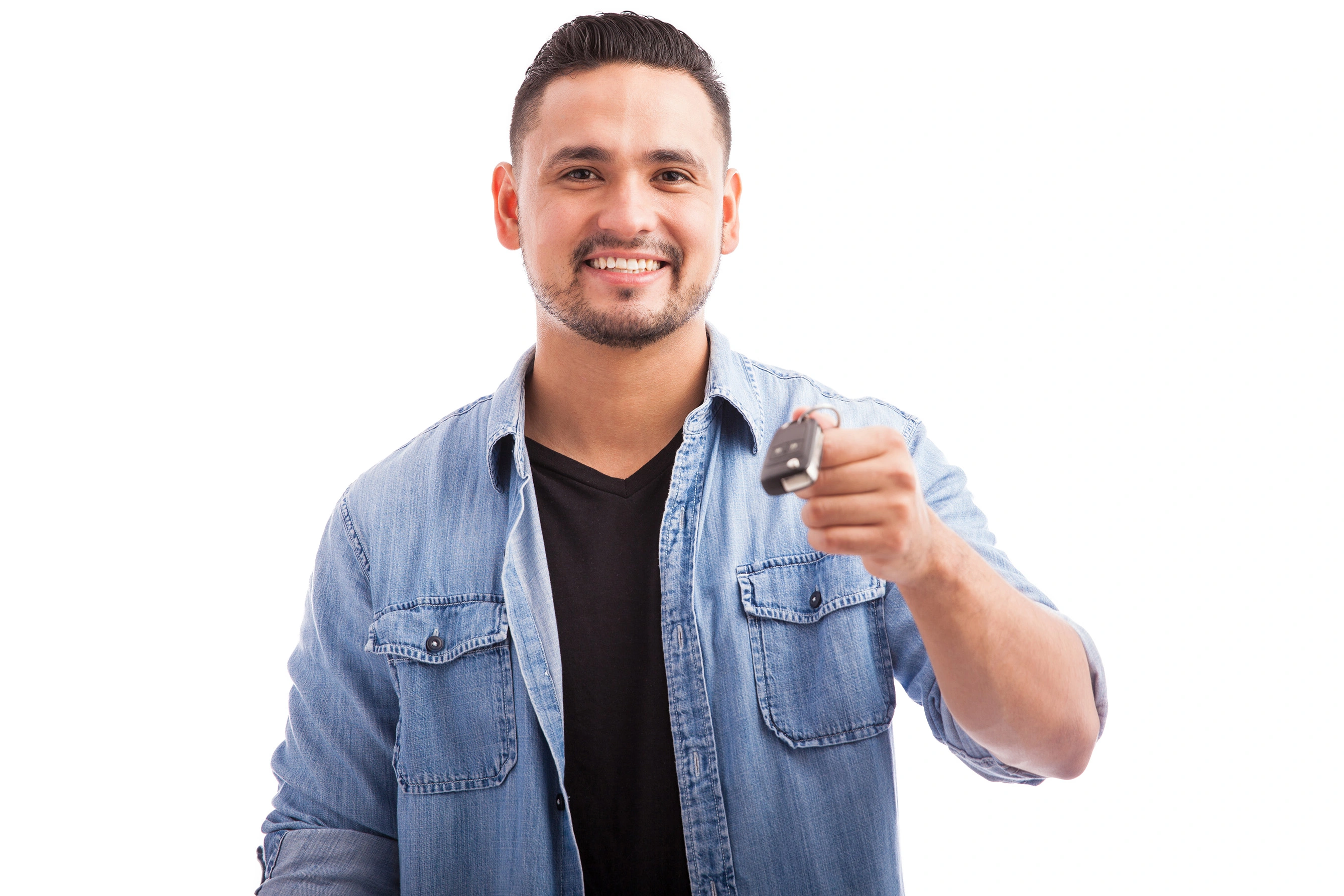 man with keys